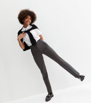 Easy Care Girls Regular Grey School Trousers 2 Pack | Woolworths.co.za