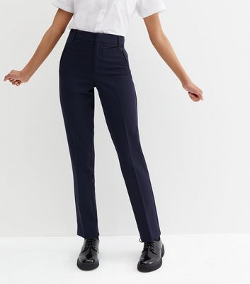 ONLY Black Split Hem High Waist Flared Trousers | New Look