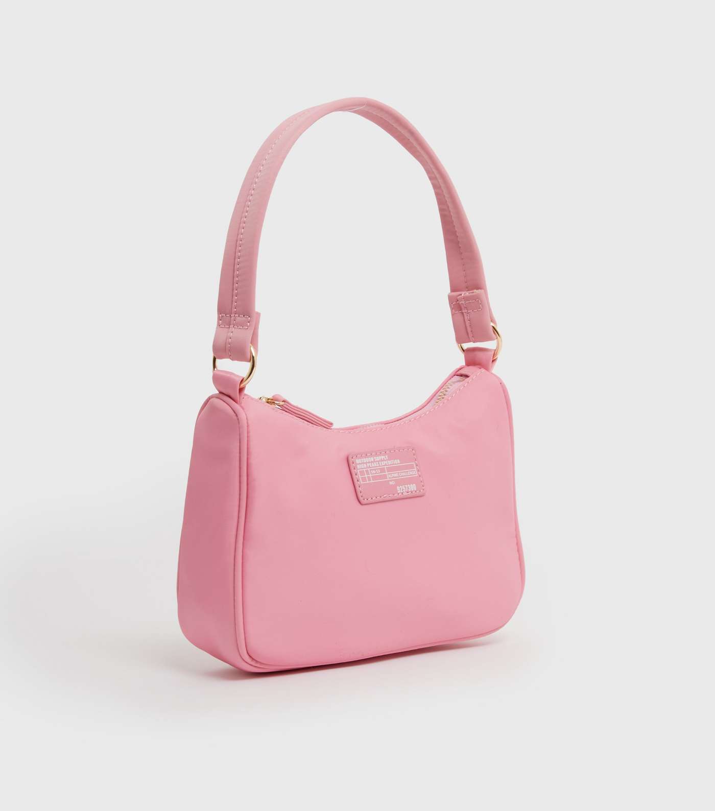 Girls Pale Pink Logo Shoulder Bag Image 3
