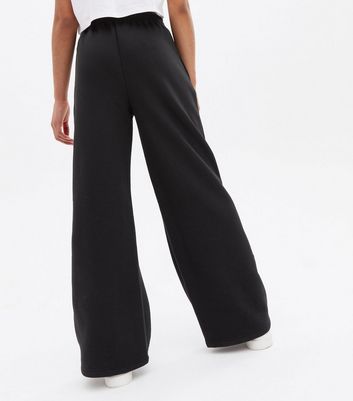 Girls Black Wide Leg Joggers | New Look