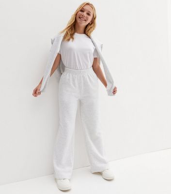 Girls Grey Wide Leg Joggers | New Look