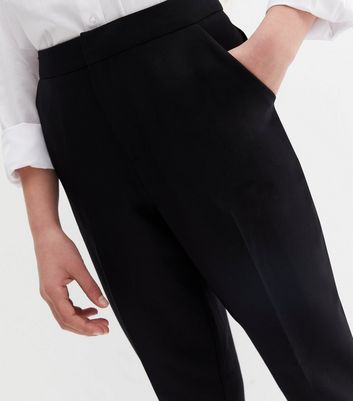 Women's High Waist Stretch Trousers Skinny Pants Black M - Walmart.com