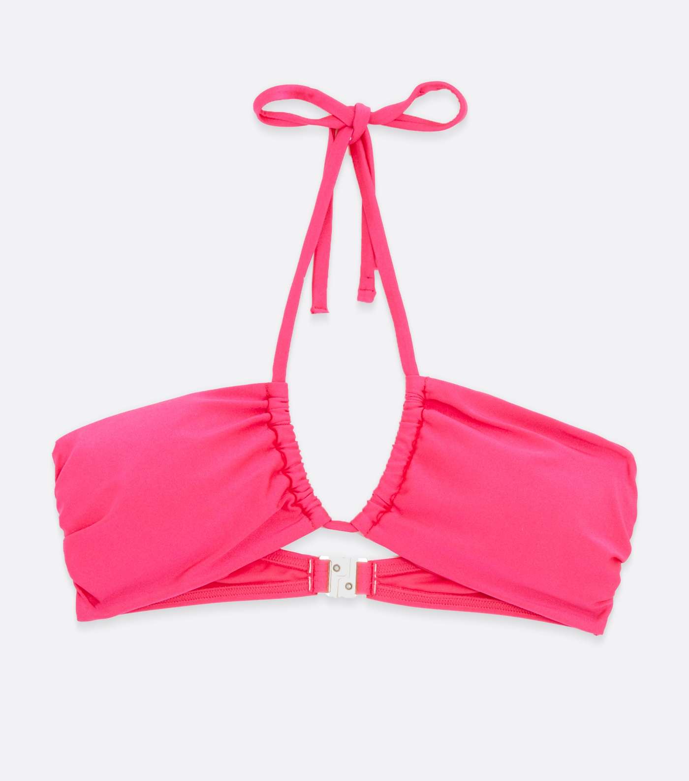 Bright Pink Multiway Bandeau Bikini Top Image 6