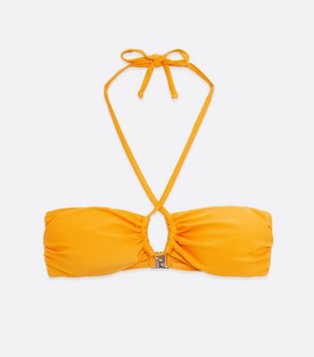Click to view product details and reviews for Bright Orange Multiway Bandeau Bikini Top New Look.