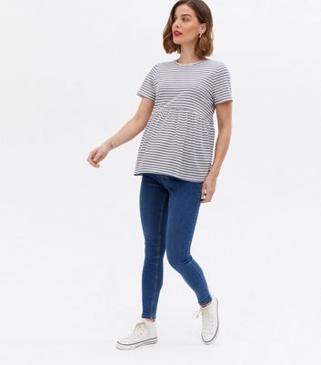 Click to view product details and reviews for Maternity White Stripe Peplum Top New Look. Click to view product details and reviews for Maternity White Stripe Peplum Top New Look.
