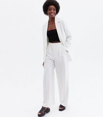 Click to view product details and reviews for Suits You Tall White Wide Leg Trousers New Look.