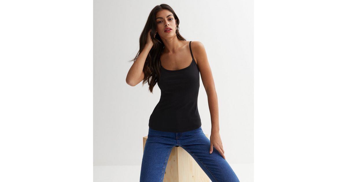 Buy Blue Stretchable Scoop Neck LivIn Camisole Online