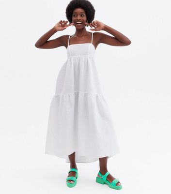 New look clearance white midi dress