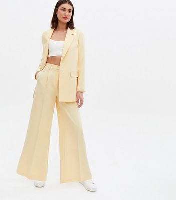 Pale yellow blazer hotsell