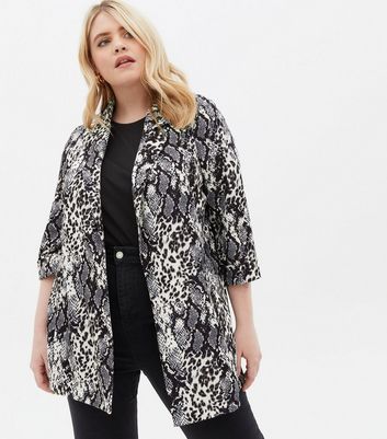 Plus size snake print on sale jacket