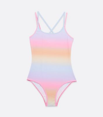 Rainbow girls swimsuit best sale