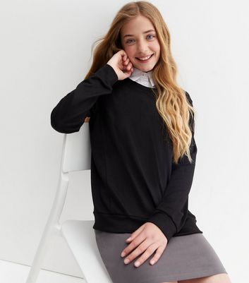 Girls black store sweater