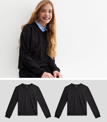 Plain black hotsell school jumper