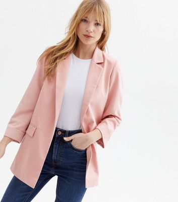 blush pink blazer