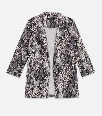 Grey snake sale print blazer