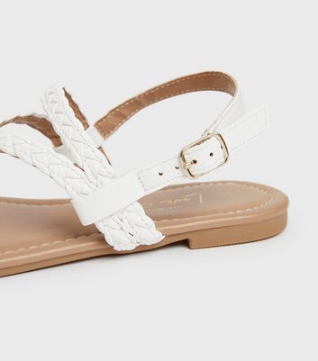 Click to view product details and reviews for White Plaited Slingback Sandals New Look Vegan. Click to view product details and reviews for White Plaited Slingback Sandals New Look Vegan.