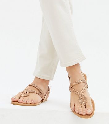 new look plaited sandals