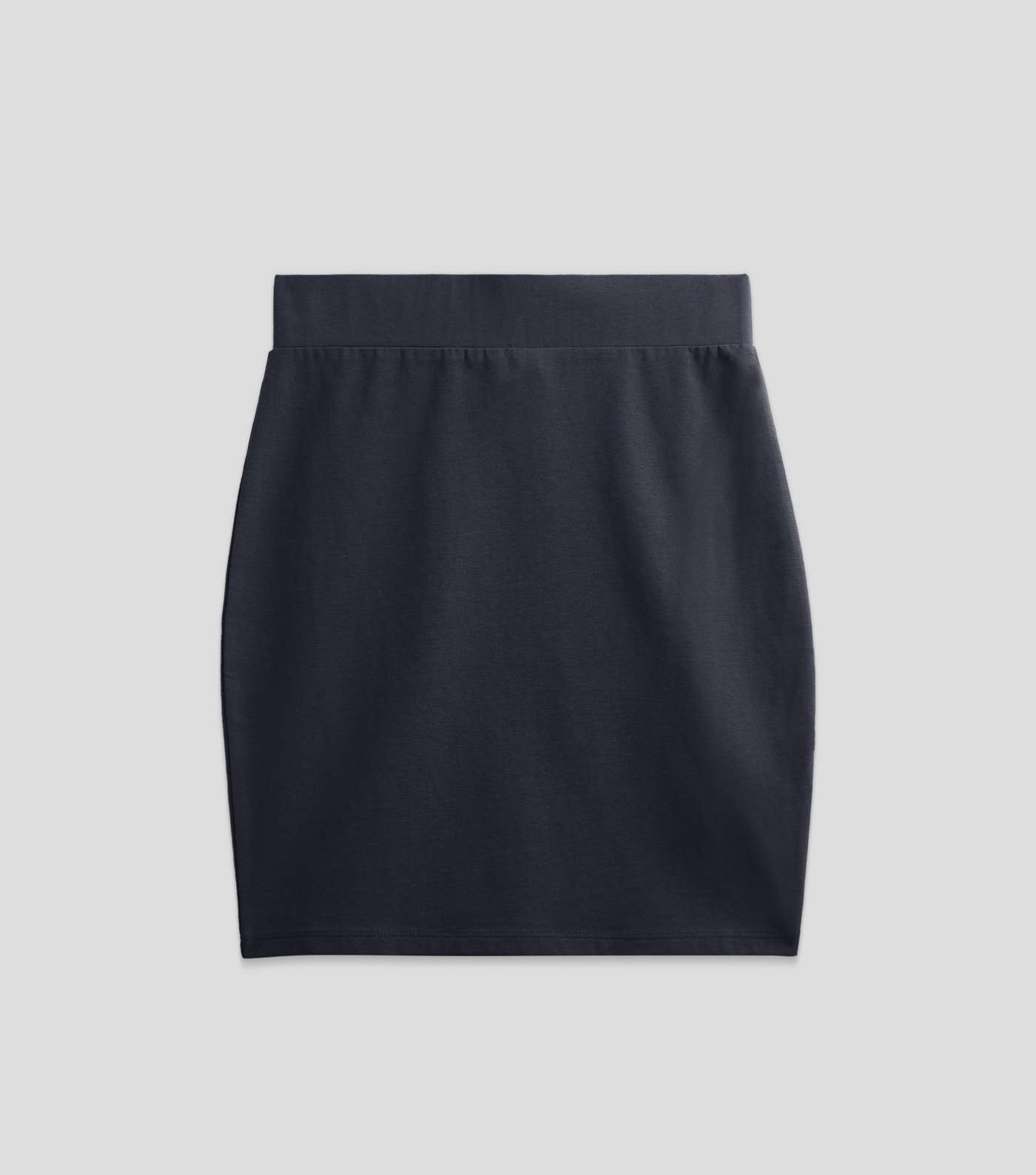 Girls Navy Stretch High Waist Skirt Image 5