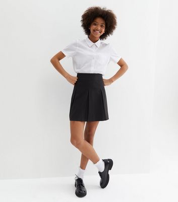 new look black tennis skirt