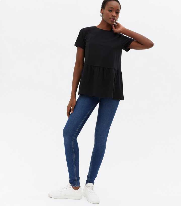 black peplum t shirt