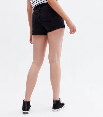 American eagle black mom on sale shorts