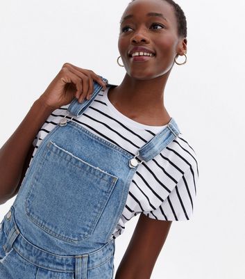 New look best sale dungaree shorts