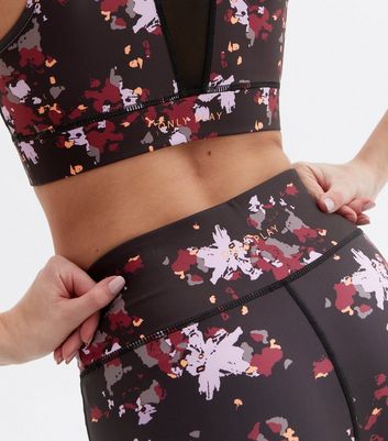 Click to view product details and reviews for Only Play Black Abstract High Waist Sports Leggings New Look.