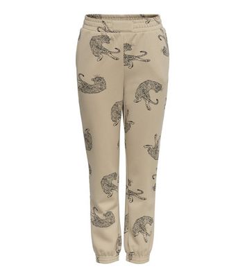 Click to view product details and reviews for Only Camel Tiger Print High Waist Joggers New Look.