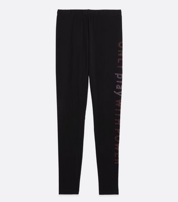 Click to view product details and reviews for Only Play Black High Waist Logo Sports Leggings New Look.