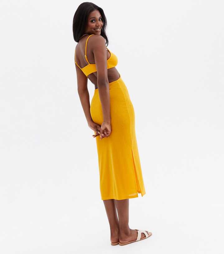 bec and bridge elle cut out midi dress mango