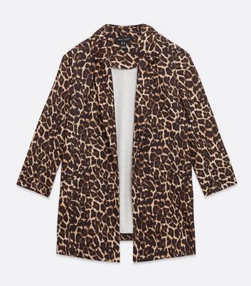 new look leopard blazer
