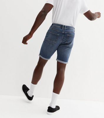 Blue Denim Slim Fit Shorts | New Look