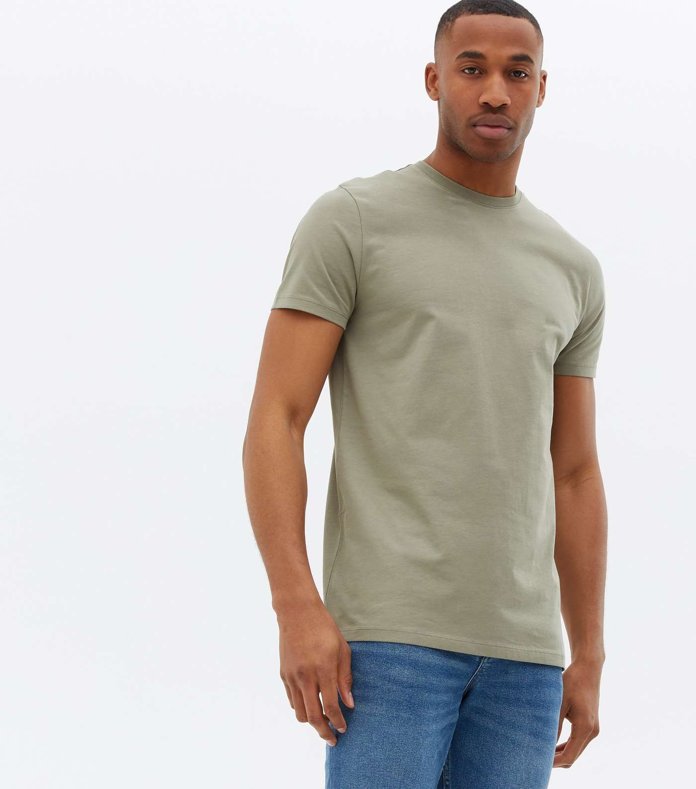 Olive Short Sleeve Long T-Shirt