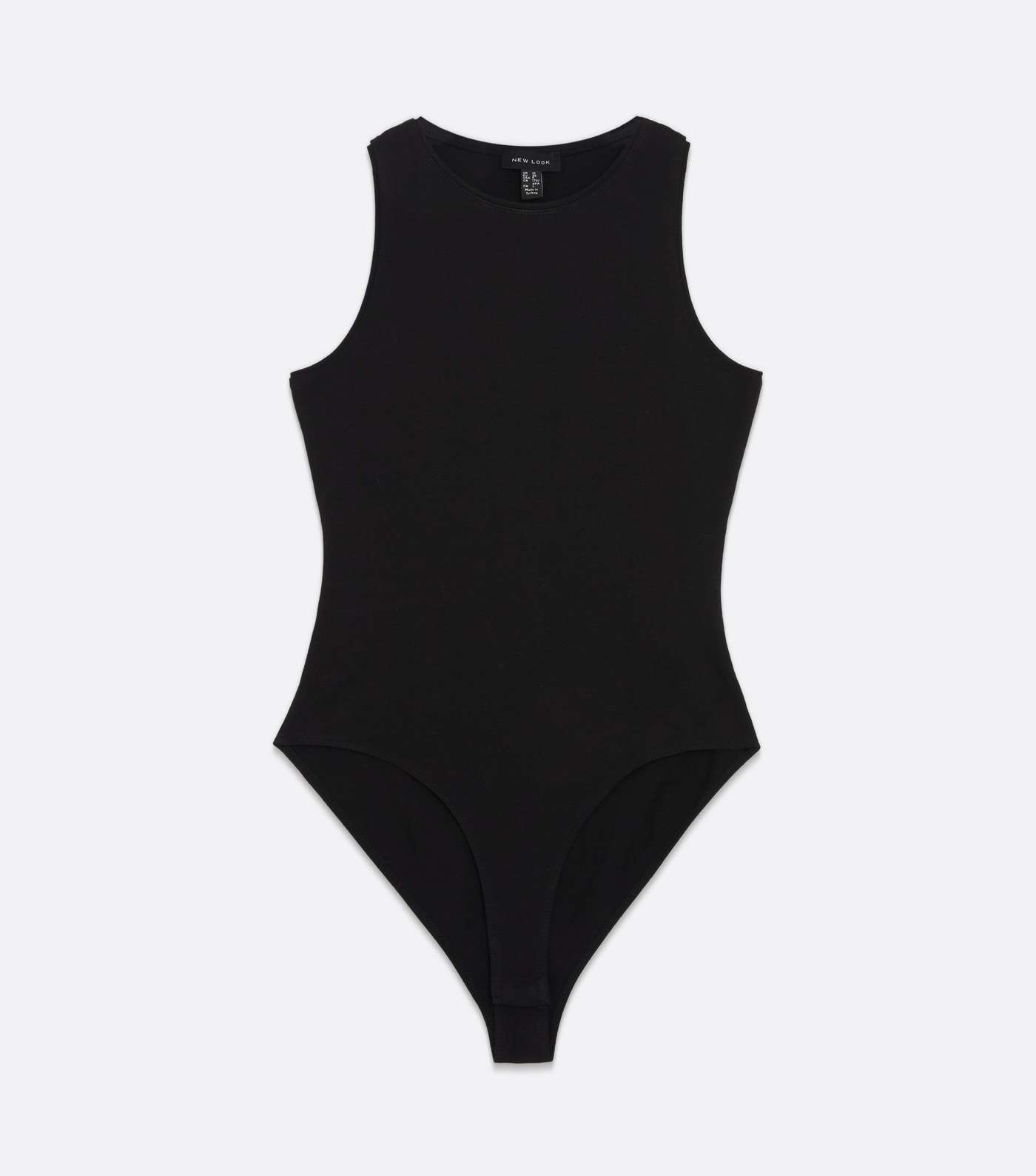Black Sleeveless Vest Bodysuit Image 5