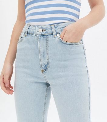 Girls Bright Blue High Waist Flared Brooke Jeans