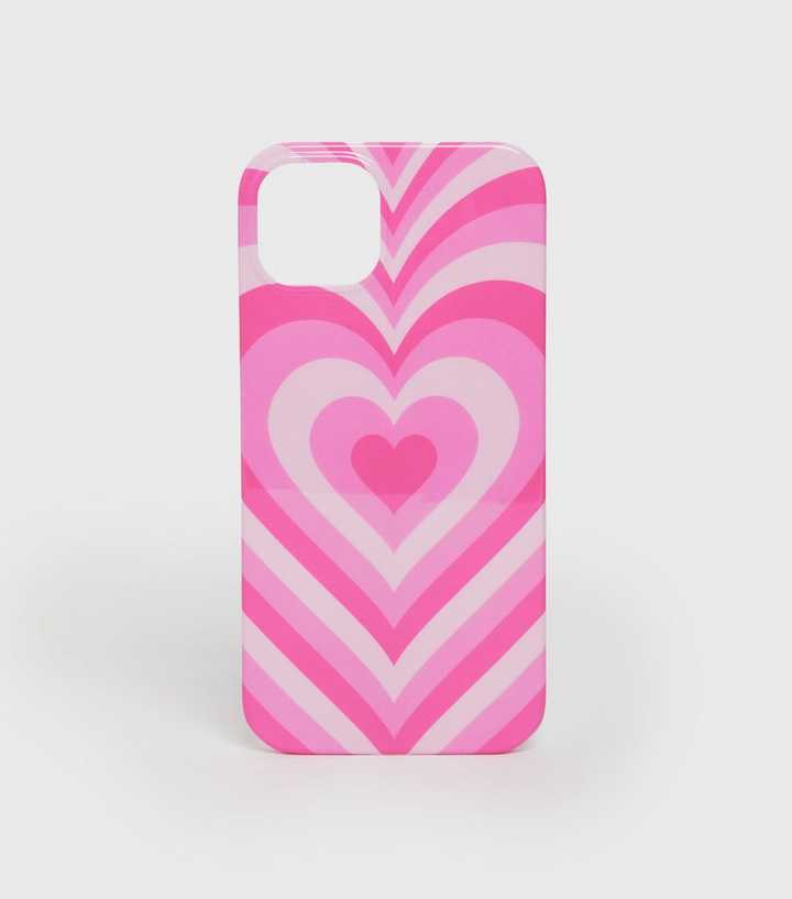 Pink Retro Heart Case for iPhone 13