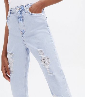 not ripped mom jeans