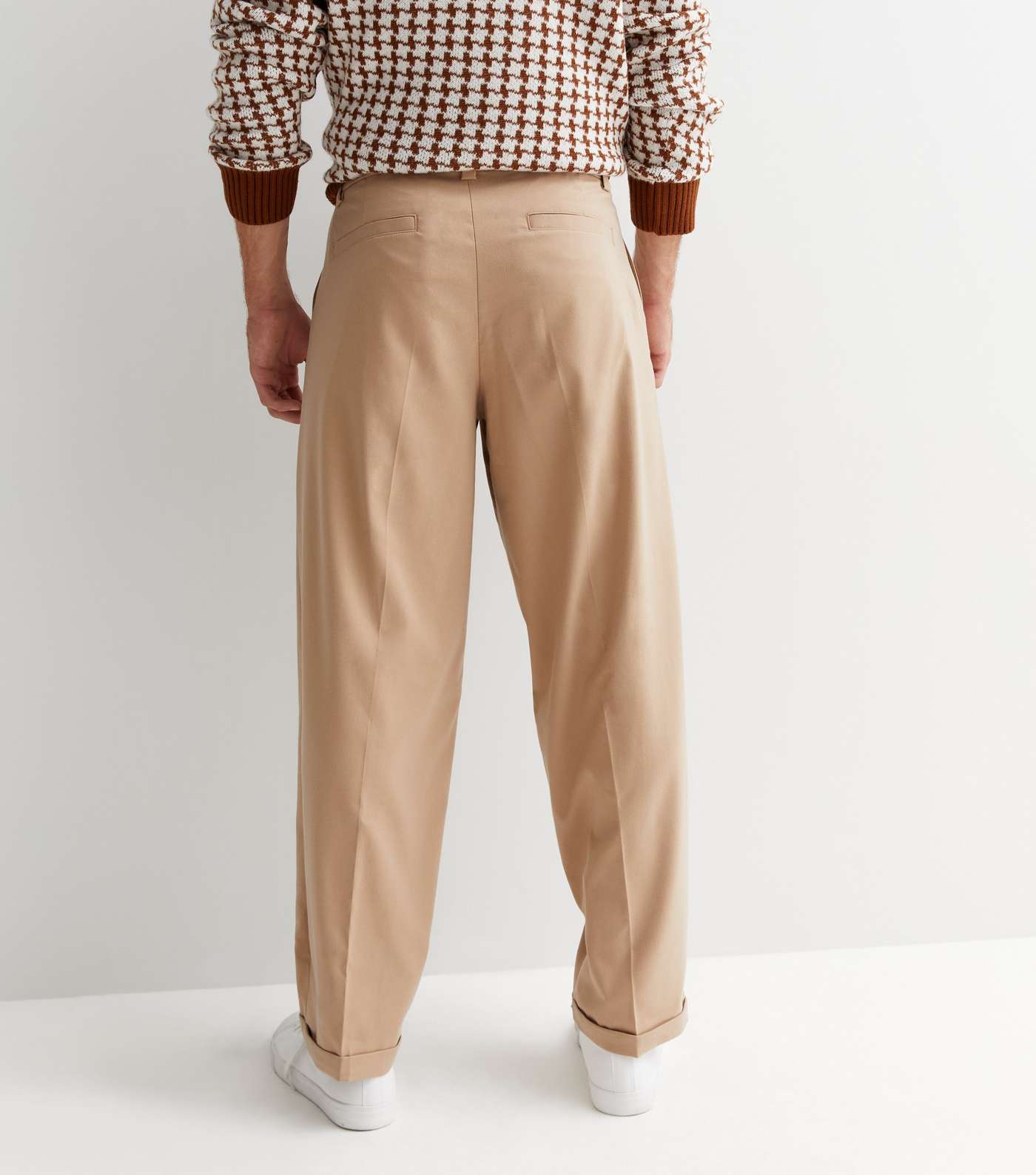 Stone Wide Leg Trousers Image 4