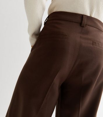 Bennett Pleated Virgin Wool Trouser in Brown by Zanella - Hansen's Clothing