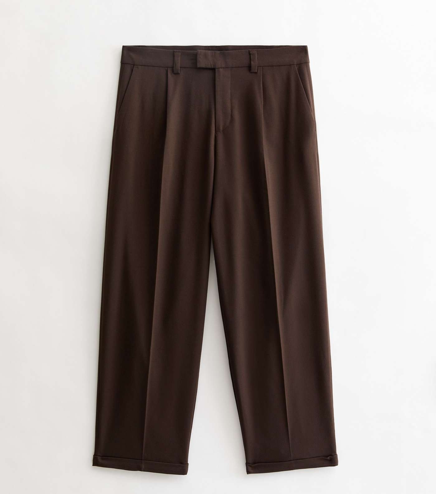 Dark Brown Wide Leg Trousers Image 5