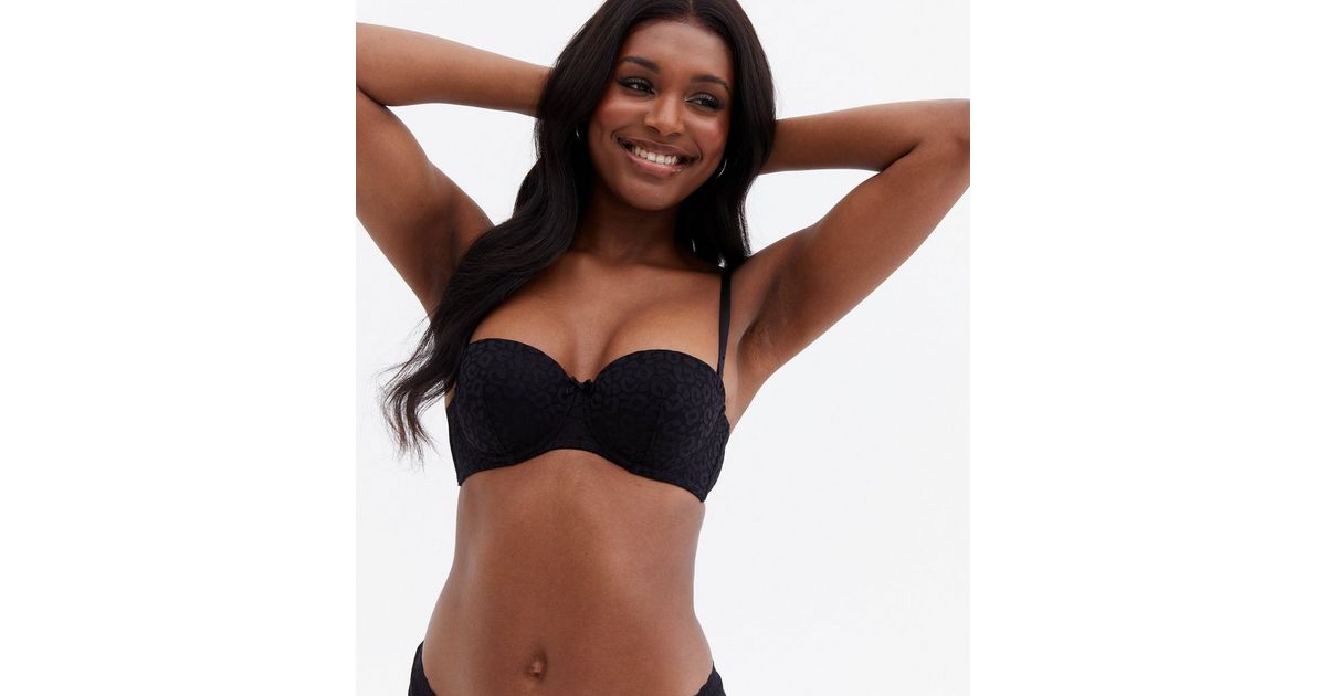 Black Lace Multiway Strapless Bra | New Look