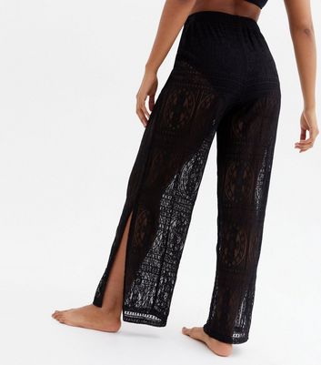 split leg beach pants