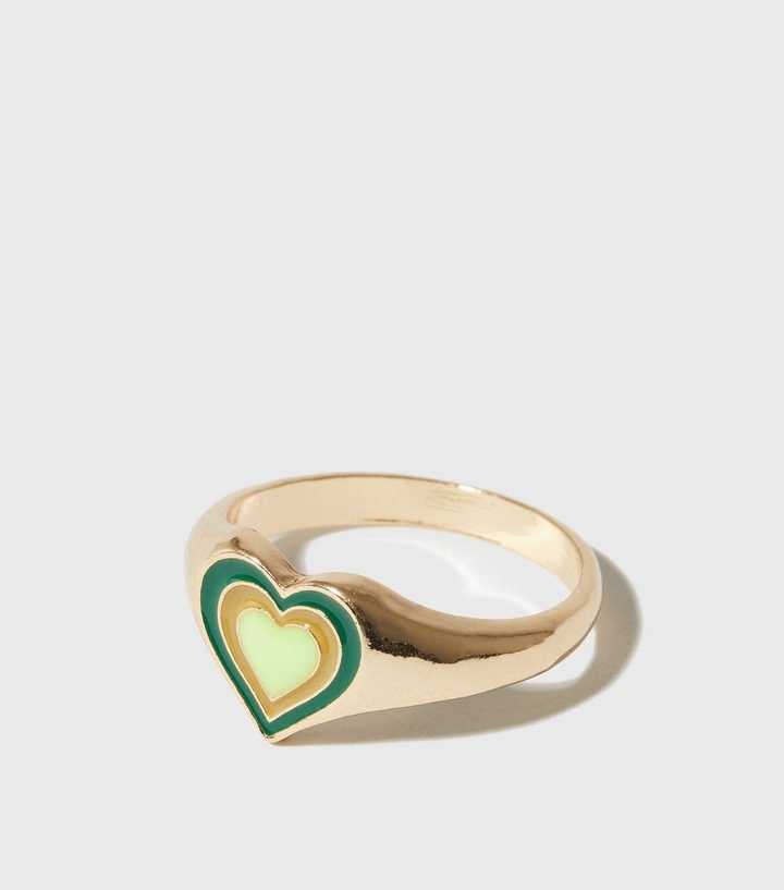 Green Heart Ring