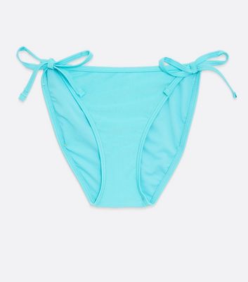 Click to view product details and reviews for Turquoise Tie Side Bikini Bottoms New Look.