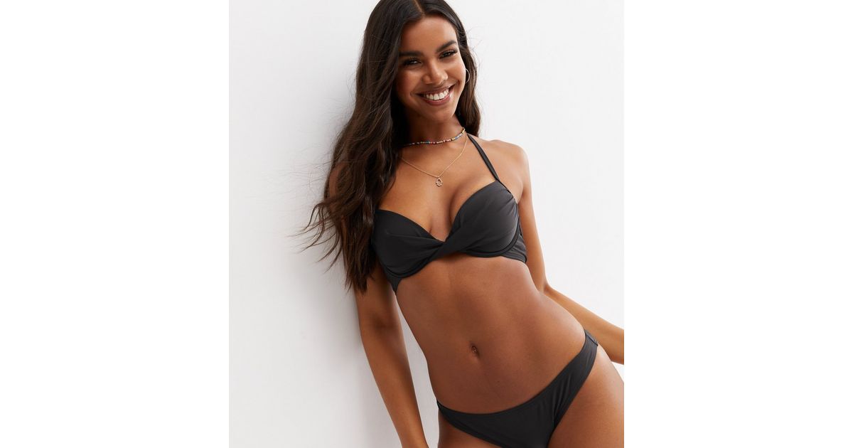 Dorina super push up bikini top in black