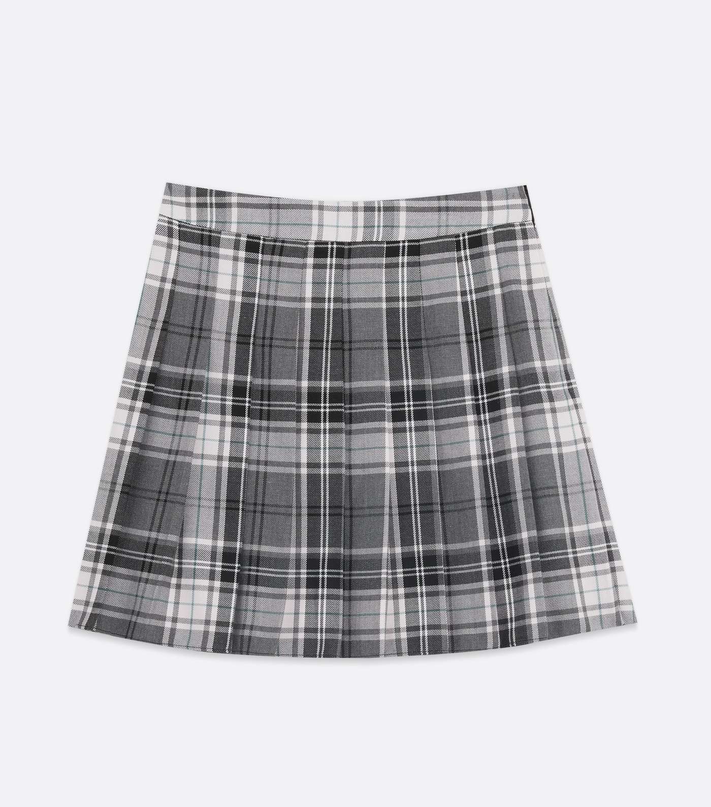 Girls Pink Check Pleated Tennis Skirt Image 5