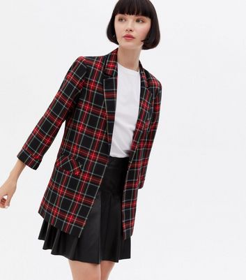 new look tartan coat