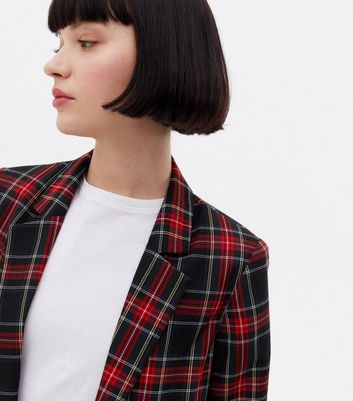 Red tartan clearance blazer womens