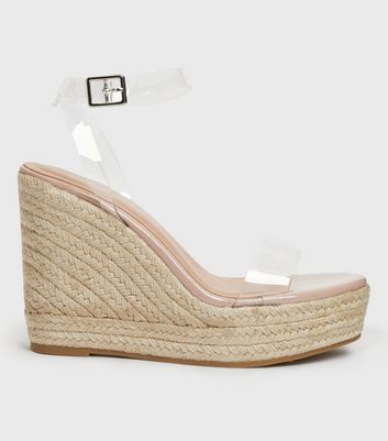 Clear wedge hotsell platform sandals