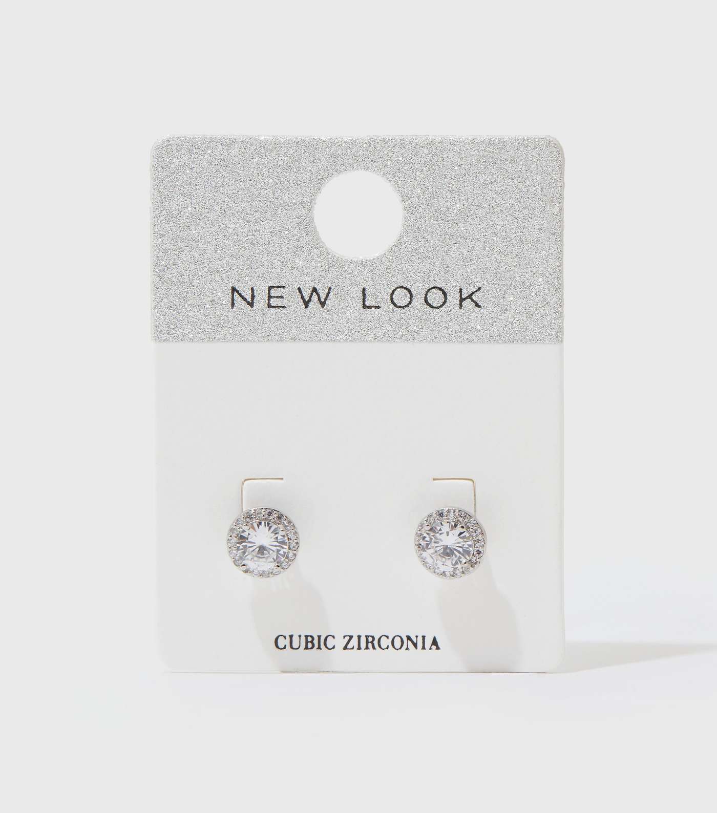 Crystal Cubic Zirconia Round Stud Earrings Image 4